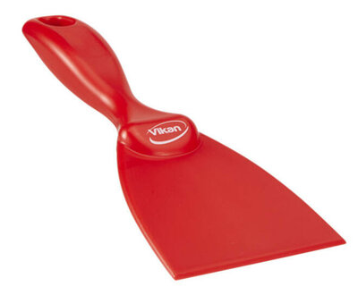 Vikan Metaal En X-ray Detecteerbare Handschraper Smal 75mm Rood