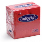 Bulkysoft servetten 2lgs 24x24cm, doos 2000 stuks- Rood