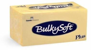 Bulkysoft servetten 2lgs 38x38cm plus, doos 800 stuks - 1/8 vouw Crème