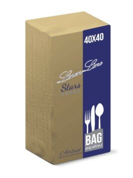 Bulkysoft servetten Airplay (5stars line) 1lgs 40x40cm, doos 560 stuks - 1/8 Vouw Wit