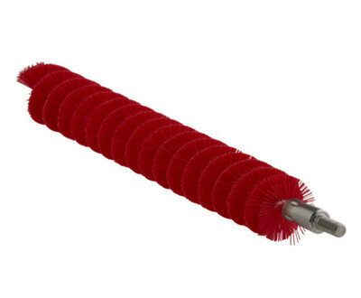 Vikan Pijpborstel Medium Voor Flexibele Kabel Ø20, 200mm Rood