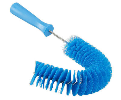 Vikan Medium Buizenborstel Met Handvat Ø55, 360mm Blauw
