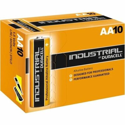 Duracell industrial type AA doosje 10 losse batterijen
