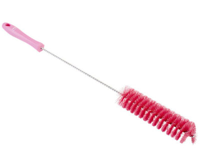 Vikan Harde Pijpborstel Met Handvat Ø40, 500mm Roze