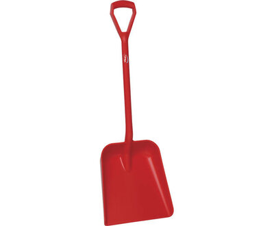 Vikan Schop D-Grip Korte Steel 1035mm Rood
