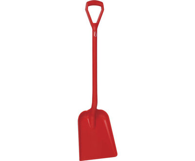 Vikan Schop D-Grip Metaal Detecteerbaar 1040mm Rood
