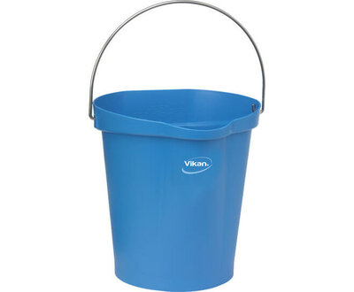 Vikan 12L Emmer Met Schenktuit En Maatverdeling Blauw