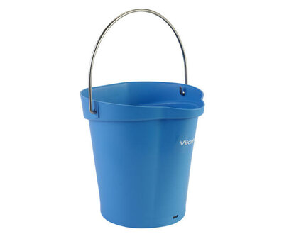 Vikan Emmer 6L Met Schenktuit En Maatverdeling Blauw