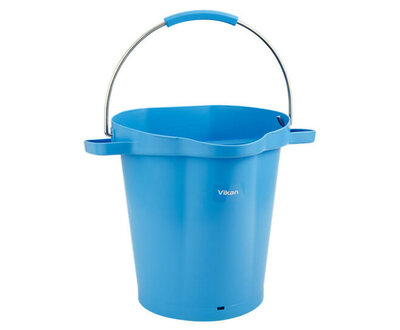 Vikan 20L Emmer Met Schenktuit en Maatverdeling Blauw