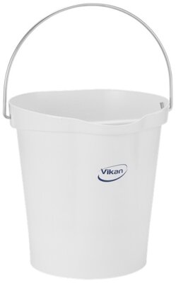 Vikan Emmer 12L Metaaldetecteerbaar Wit