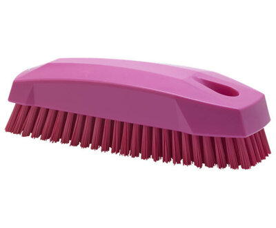 Vikan Hygiëne Harde Nagel/Werkborstel Klein S 130mm Rose 