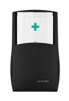 Vendor Dameshygiëne Verbandzakdispenser Vision Black 