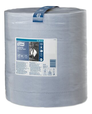Tork Industrierol W1 3-Laags blauw, per stuk