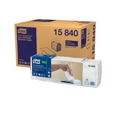 Tork Xpressnap® Extra Zacht dispenserservet N4 wit 8x500st, 4.000st/doos