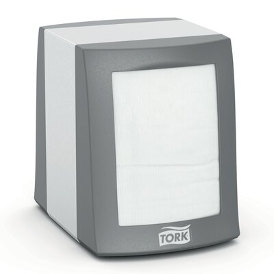 Tork Fastfold Tabletop Servet Dispenser aluminium N2, per stuk