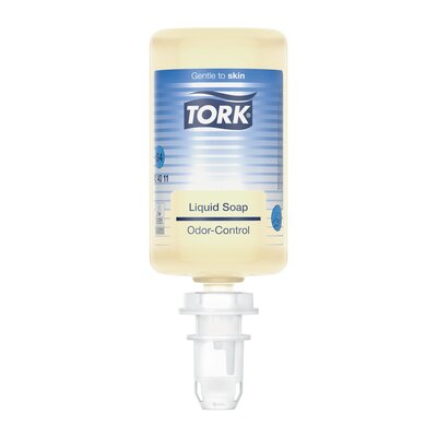 Tork Geurneutraliserende Vloeibare Handzeep Transparant Zonder Parfum S4 1ltr/flacon, 6st/doos