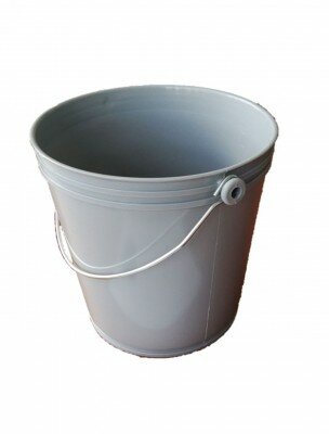 Glazenwasseremmer Industrie 10 Liter Hoog – Grijs