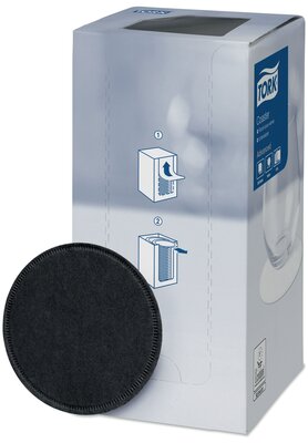 Tork Onderzetter 8-laags Zwart. 12x250st, 3.000st/doos