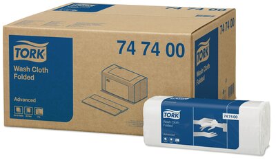 Tork Advanced Waslap 2400 stk, 4-laags, 20x120st, 2.400st/doos