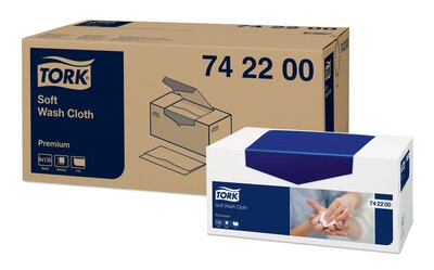 Tork Advanced Waslap 1080 stk,  8x135st, 1.080st/doos, 1-laags