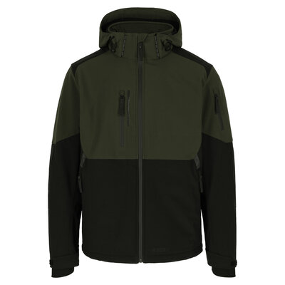 Herock Ragnar Softshell Jas Donker Kaki/Zwart