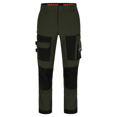 Herock Faro Broek Donker Kaki/Zwart