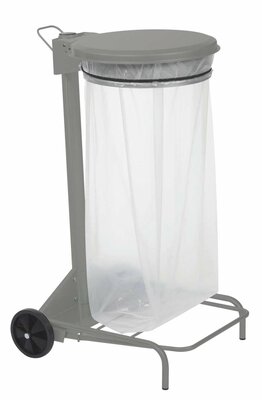 Rossignol Vuilnisbak-collecroule-lichtgrijs 110L